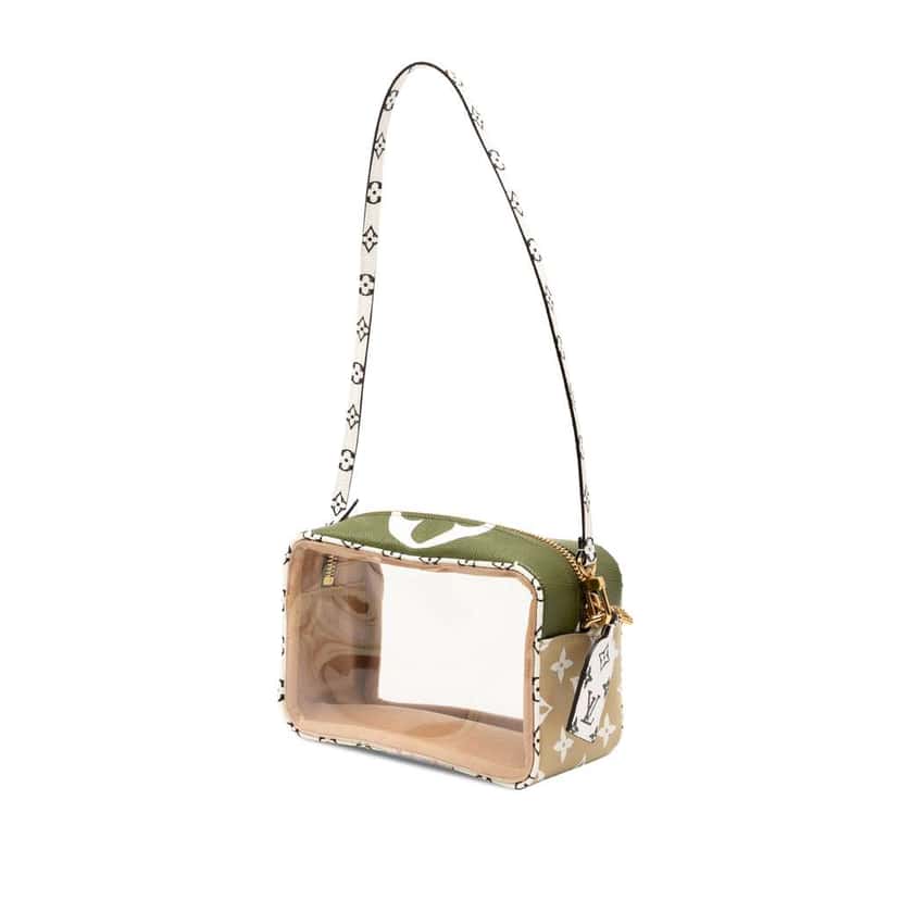 Louis Vuitton Monogram Giant Jungle Beach Pouch Green Good condition - Back View