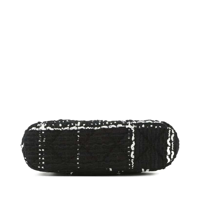 Chanel Mini CC Stitched Tweed VIP Crossbody Black Tweed Good condition - Inside View