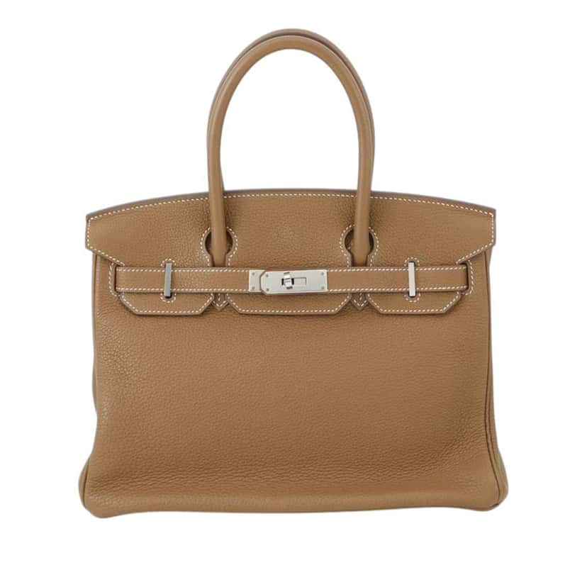 Hermès Togo Birkin Retourne 30 Brown Leather Good condition - Front View