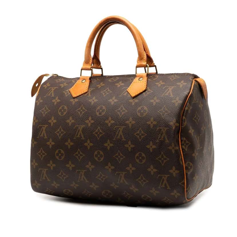 Louis Vuitton Monogram Speedy 30 Brown Good condition - Back View