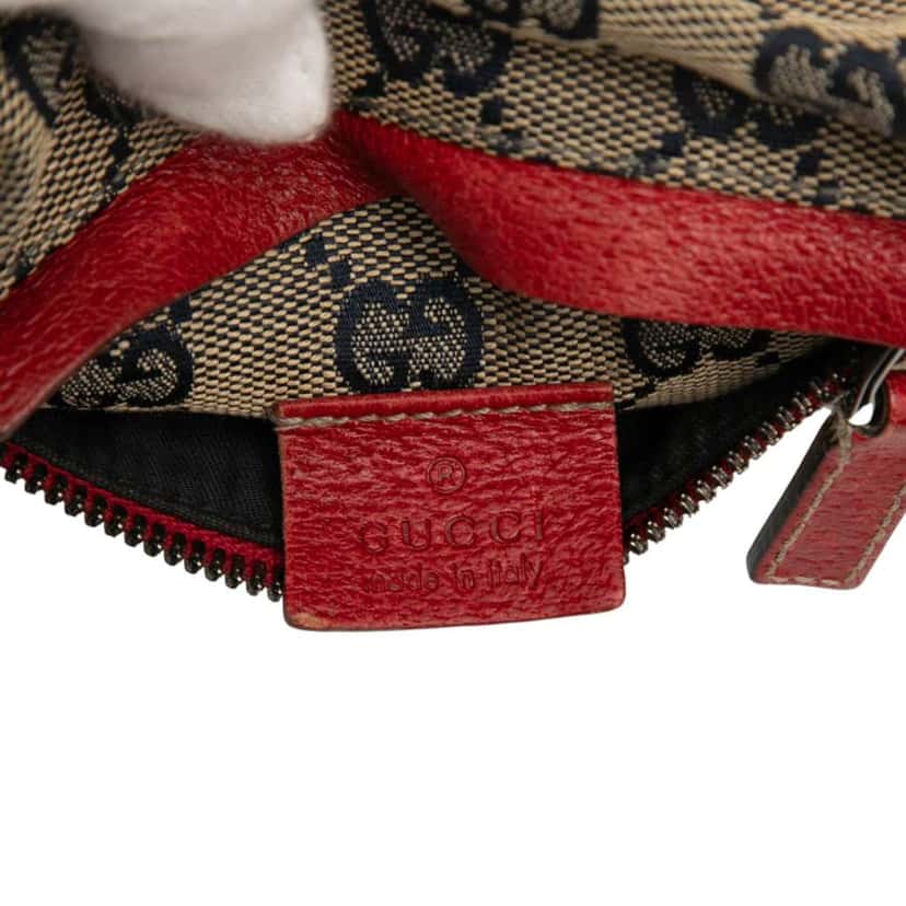 Gucci GG Canvas Web Double Pocket Belt Bag Brown Canvas Very good condition - Box View