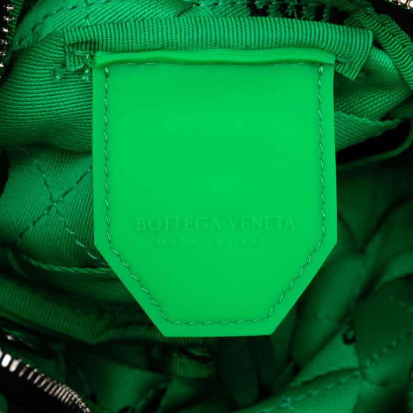 Bottega Veneta Mini Synthetic Fabric Intrecciato Double Knot Bag Black Polyester Good condition - Box View