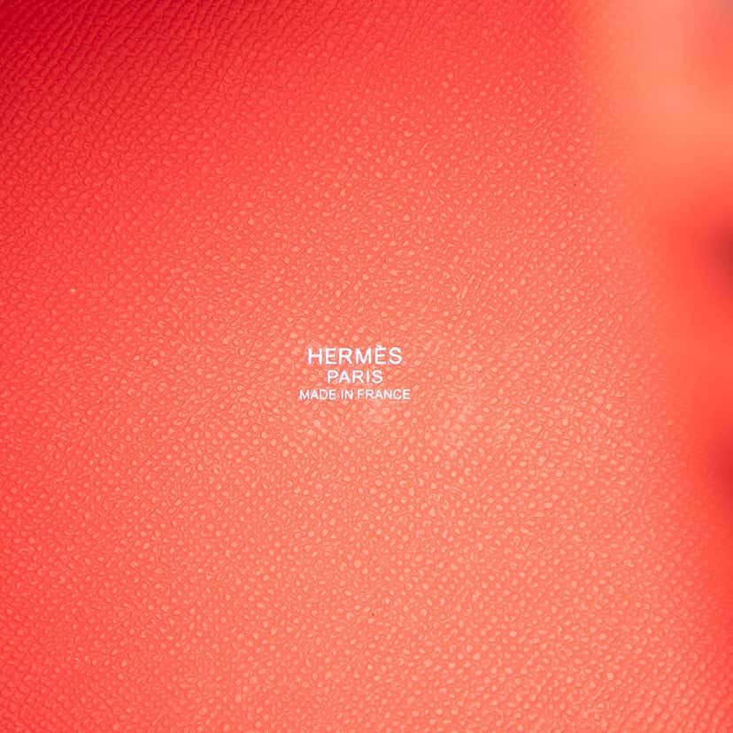 Hermès Epsom Tressage Picotin Lock 18 Red Leather Good condition - Box View