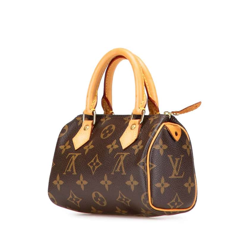 Louis Vuitton Monogram Mini Speedy HL Brown Canvas Good condition - Back View