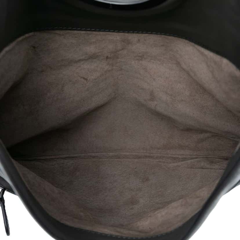 Bottega Veneta Nappa Intrecciato Turn Lock Clutch Black Leather Good condition - Model View