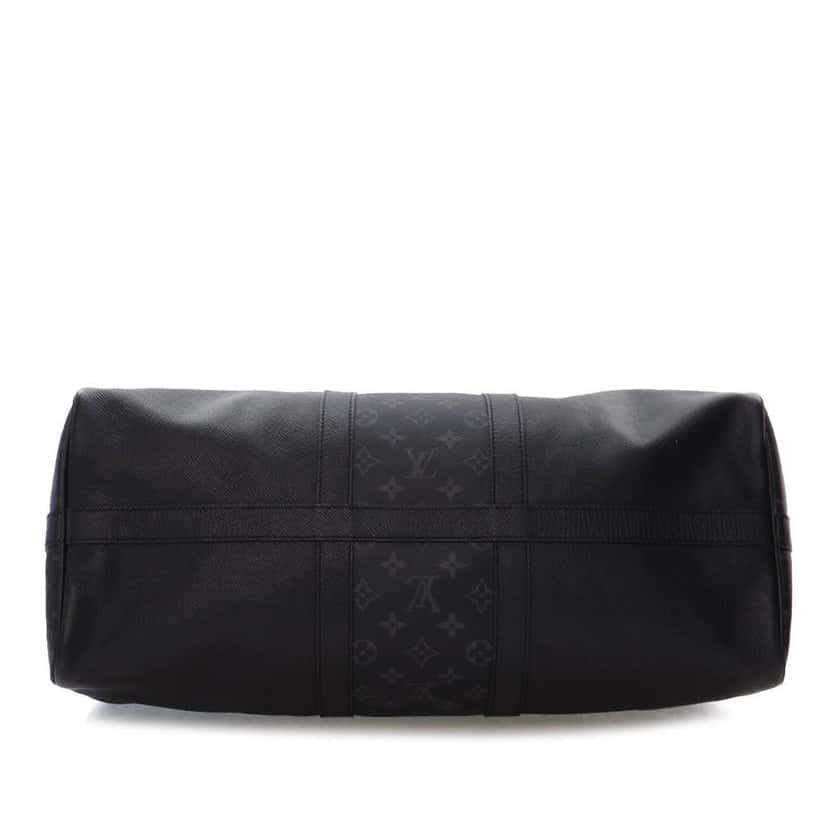 Louis Vuitton Taigarama Keepall Bandouliere 50 Black Leather Good condition - Inside View