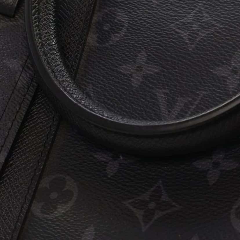 Louis Vuitton Taigarama Keepall Bandouliere 50 Black Leather Good condition - Box View