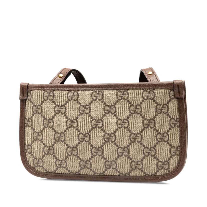 Gucci GG Supreme Web Ophidia Crossbody Brown Canvas Good condition - Back View