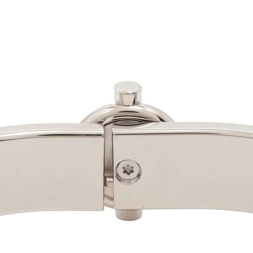 Hermès Palladium Plated Enamel Clic Glenan Bracelet T4 Silver Metal Good condition - Model View