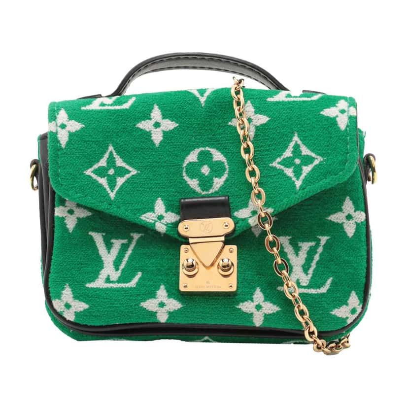 Louis Vuitton Monogram Jacquard Velvet Micro Metis Green Jacquard Good condition - Front View