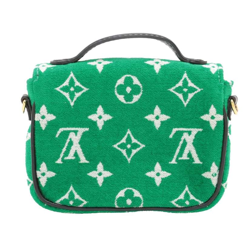 Louis Vuitton Monogram Jacquard Velvet Micro Metis Green Jacquard Good condition - Back View