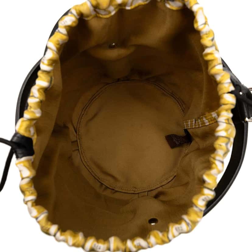 Hermès Silk and Epsom Sac Musardine Yellow Silk Good condition - Model View