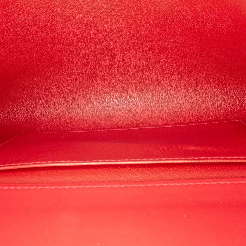 Hermès Tadelakt Medor 23 Red Leather Good condition - Model View