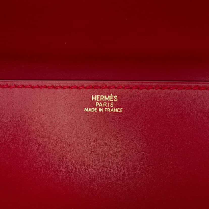 Hermès Tadelakt Medor 23 Red Leather Good condition - Box View