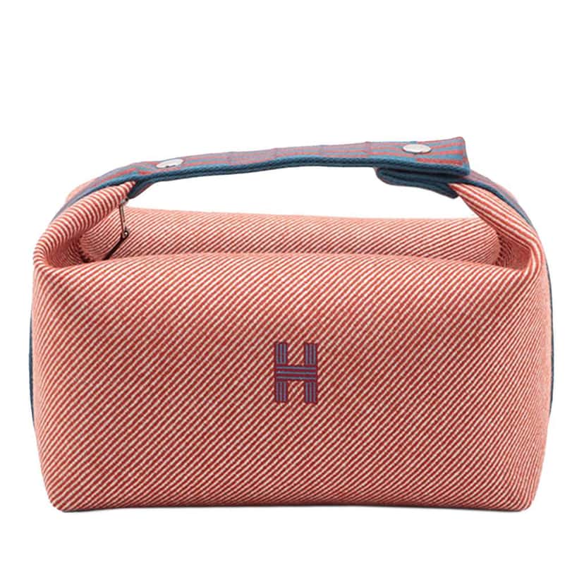 Hermès Large Wool Bride A Brac H Natte Case Red Wool Good condition - Front View