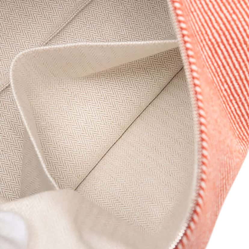 Hermès Large Wool Bride A Brac H Natte Case Red Wool Good condition - Box View