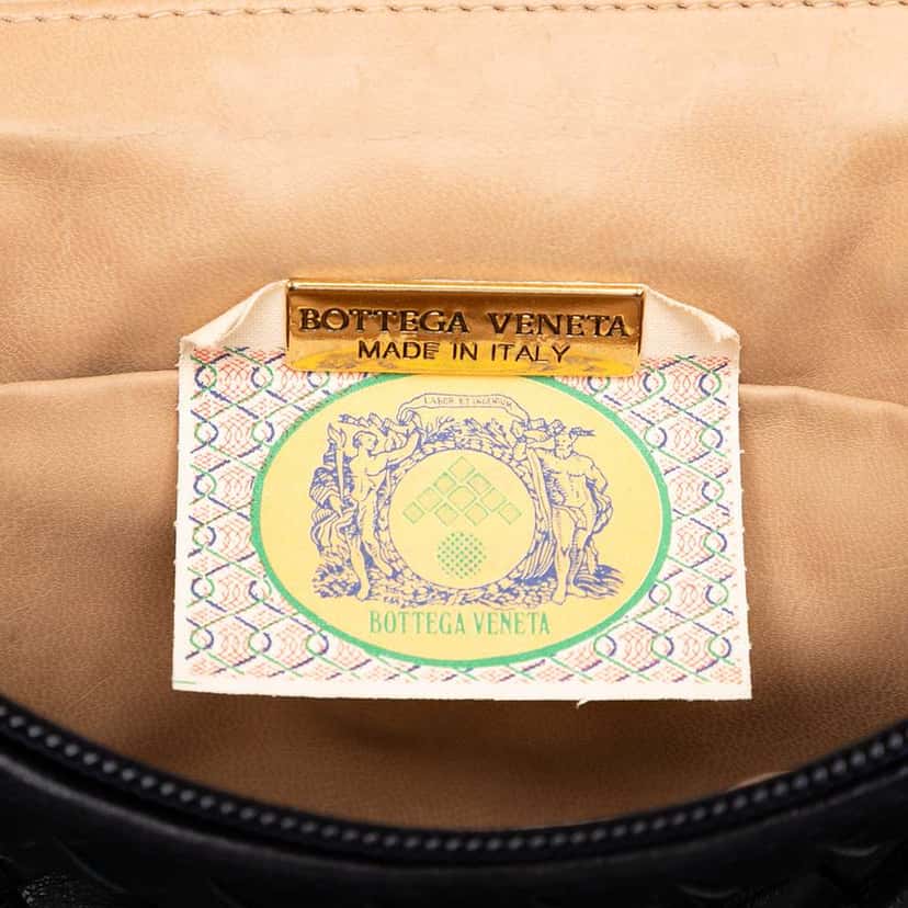 Bottega Veneta Nappa Intrecciato Leather Creel Crossbody Black Leather Good condition - Box View