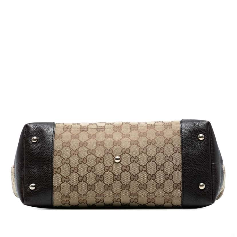 Gucci Medium GG Canvas Web Dressage Tote Brown Canvas Good condition - Inside View