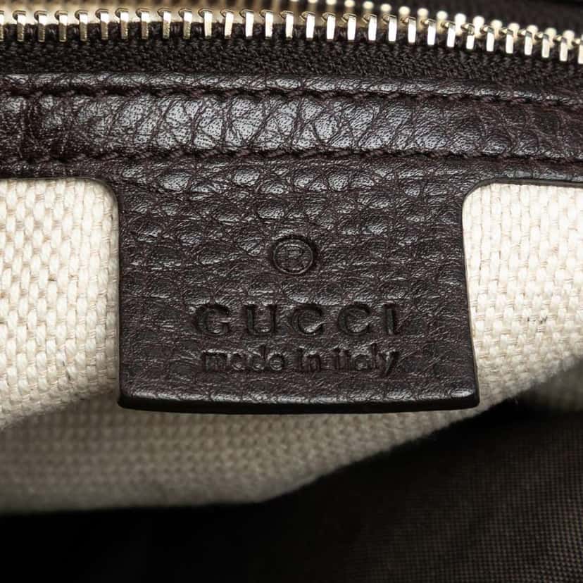 Gucci Medium GG Canvas Web Dressage Tote Brown Canvas Good condition - Box View