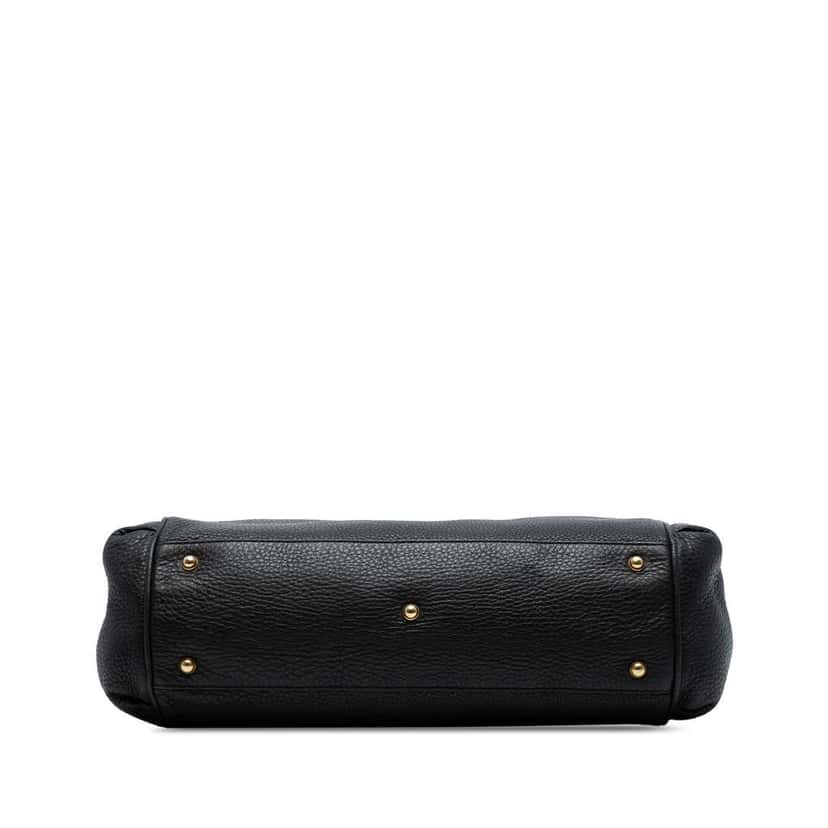 Gucci Medium Leather Ride Top Handle Bag Black Leather Good condition - Inside View