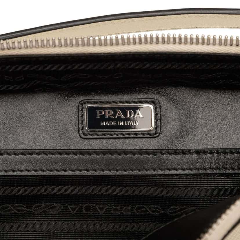 Prada Medium Saffiano Brique Satchel White Leather Good condition - Box View