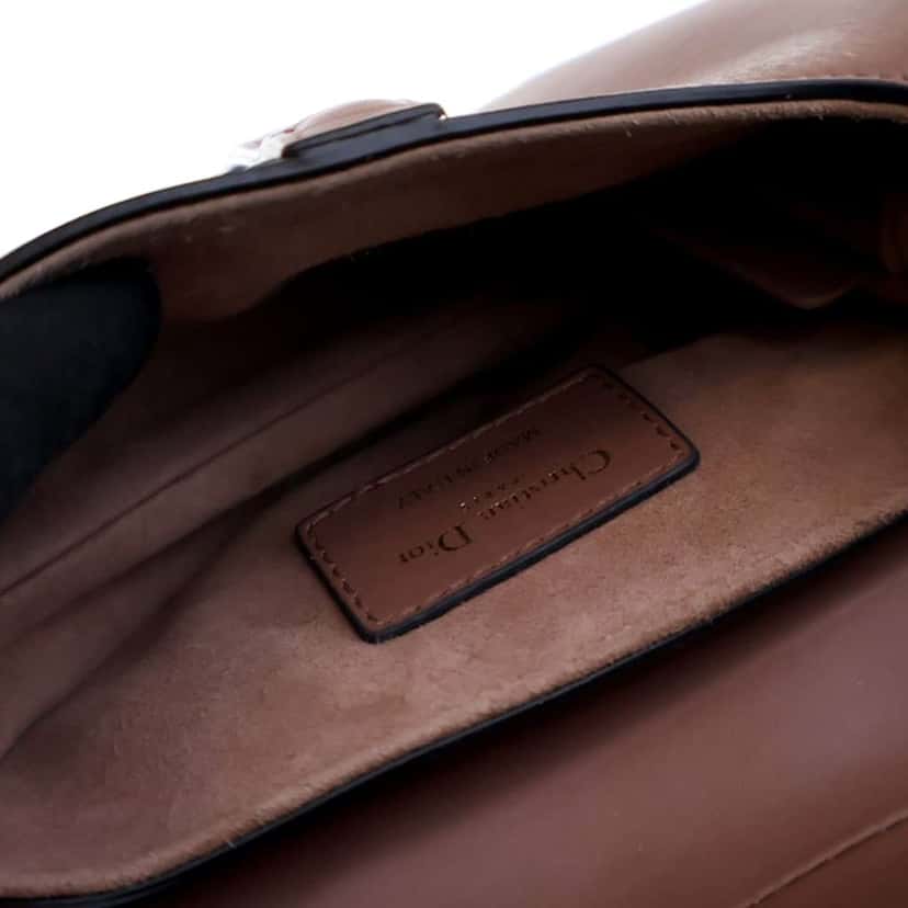 Dior Mini Calfskin Saddle Bag Pink Leather Good condition - Box View