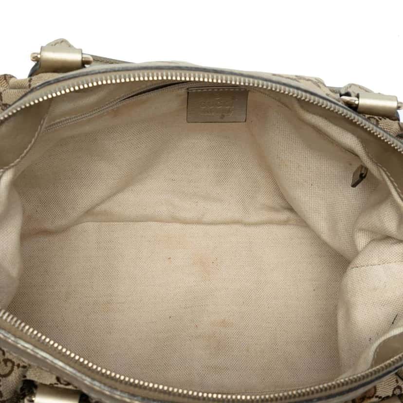 Gucci GG Canvas Sukey Satchel Brown Canvas Good condition - Model View