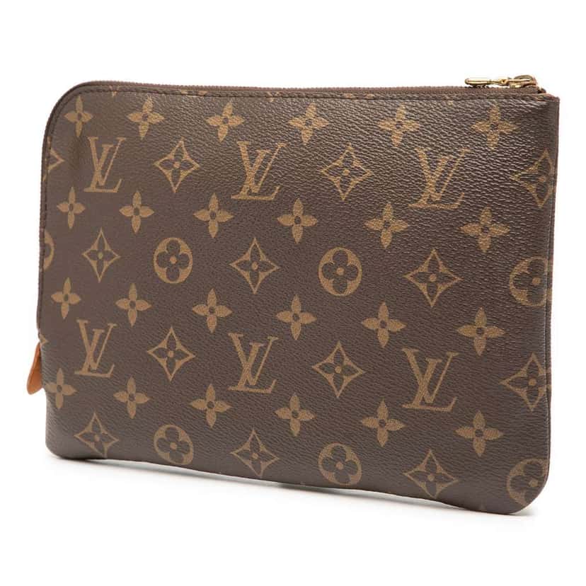 Louis Vuitton Monogram Etui Voyageur PM Brown Good condition - Back View