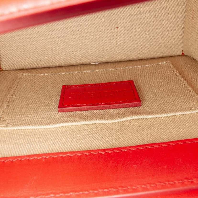 Jacquemus Leather Le Chiquito Noeud Red Leather Good condition - Box View