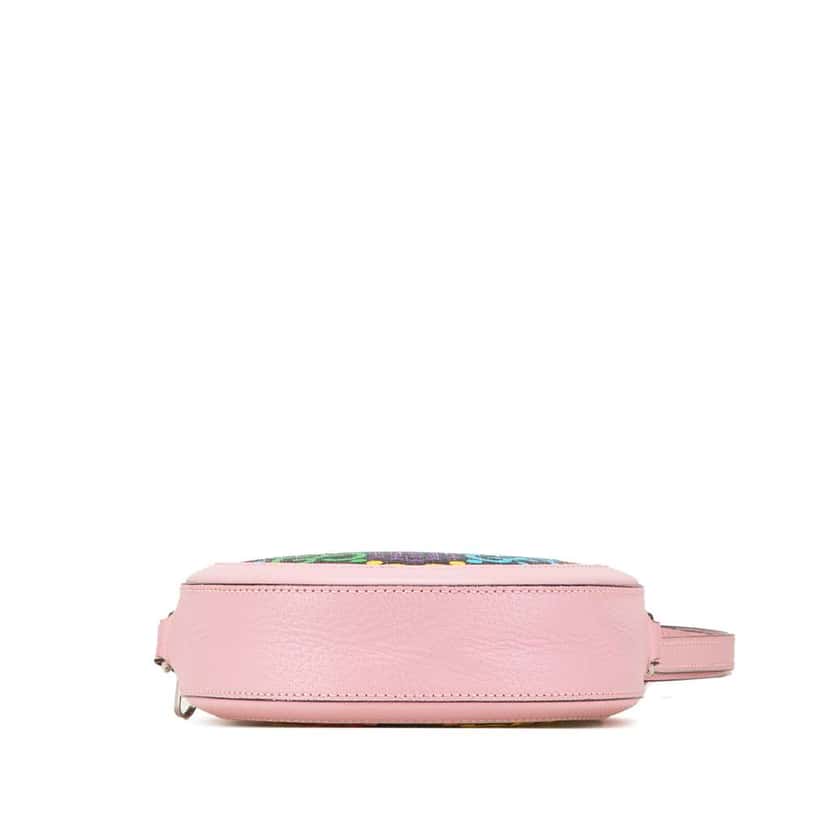 Gucci GG Supreme Psychedelic Round Crossbody Pink Canvas Good condition - Inside View