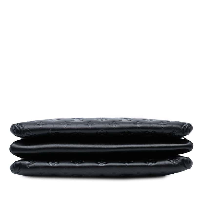 Louis Vuitton Monogram Embossed Puffy Lambskin Coussin MM Black Leather Good condition - Inside View
