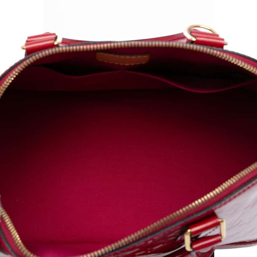 Louis Vuitton Monogram Vernis Alma PM Red Leather Good condition - Model View