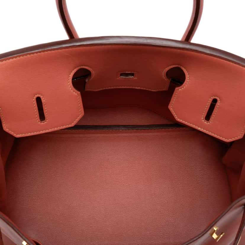 Hermès Swift Birkin Retourne 35 Pink Leather Good condition - Model View