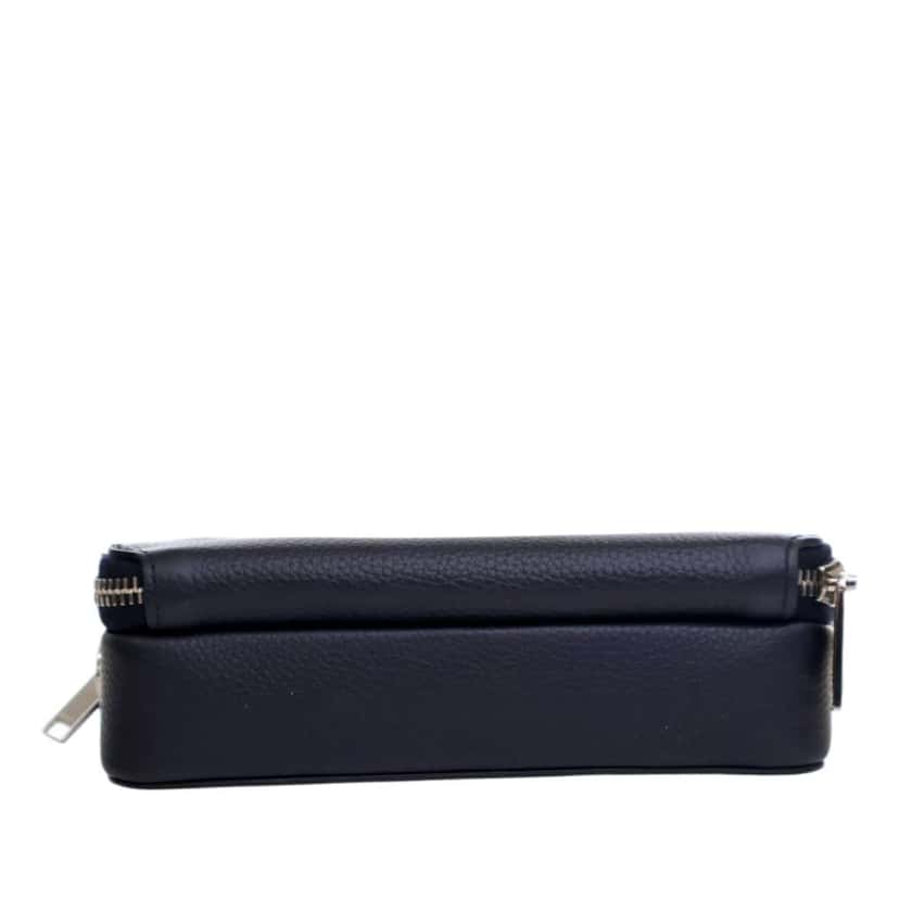 Dior Air Jordan Grained Calfskin Crossbody Blue Leather Good condition - Model View