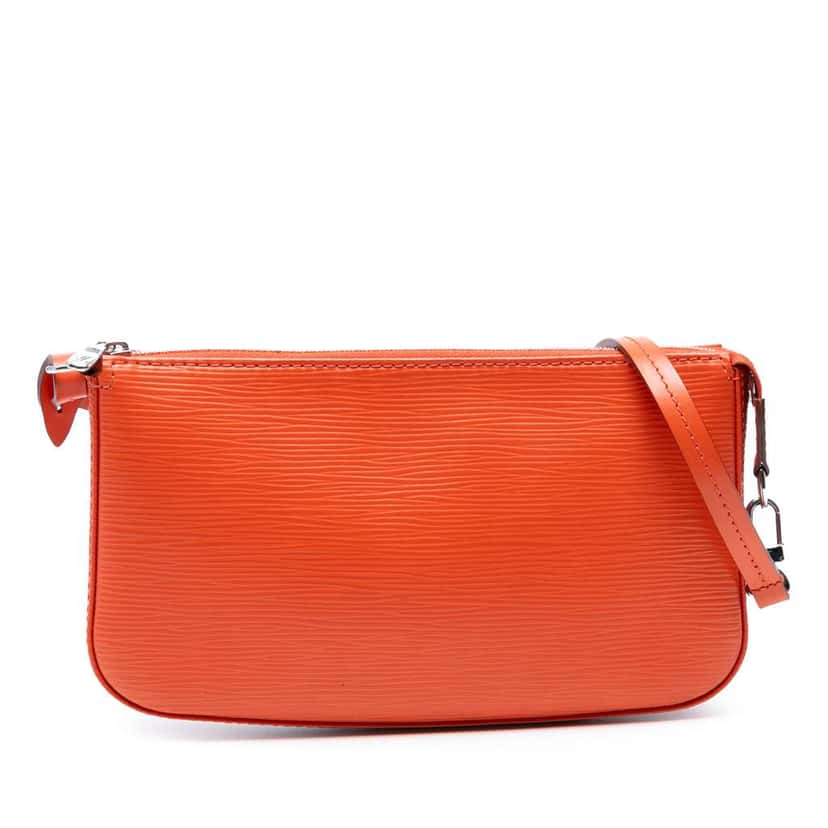 Louis Vuitton Epi Pochette Accessoires Orange Leather Good condition - Front View