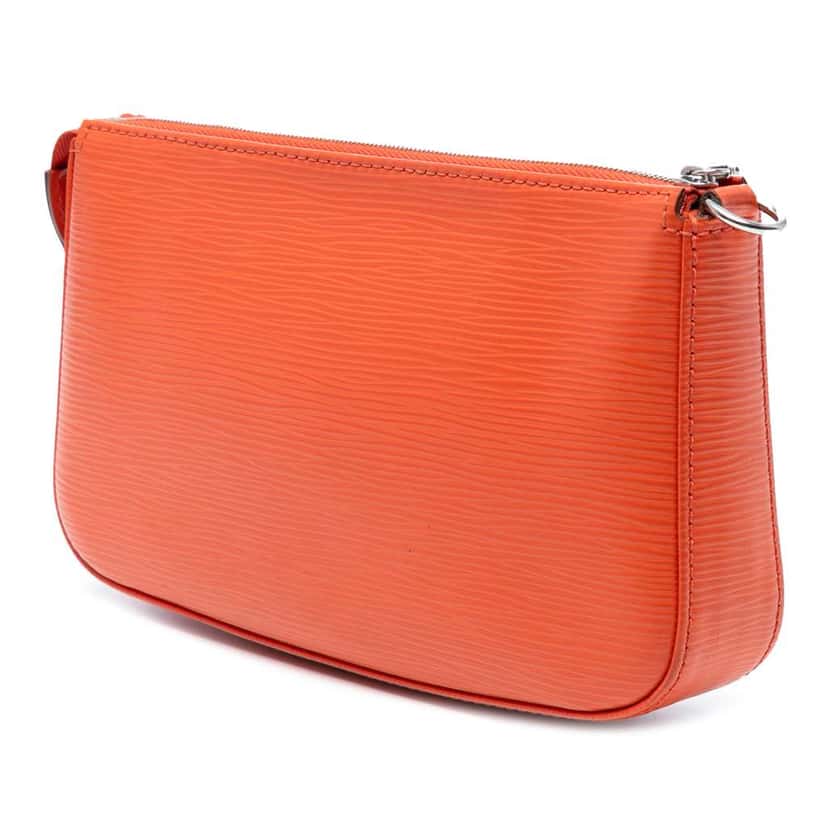 Louis Vuitton Epi Pochette Accessoires Orange Leather Good condition - Back View