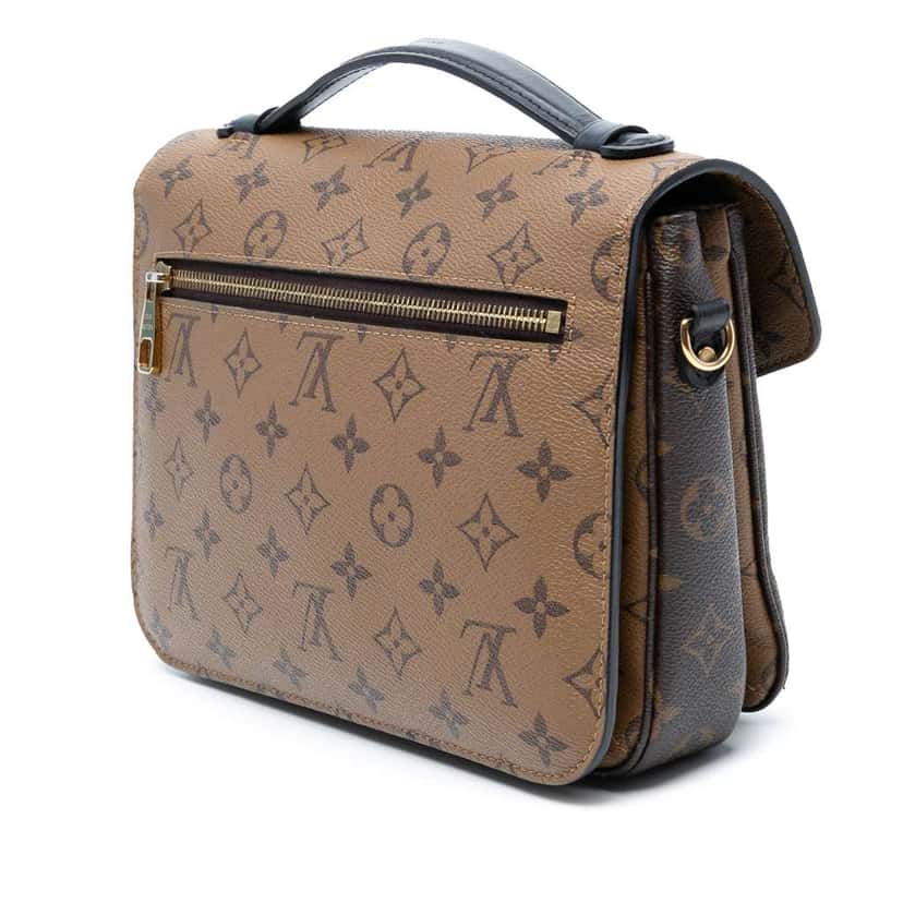 Louis Vuitton Monogram Reverse Pochette Metis Brown Fair condition - Back View