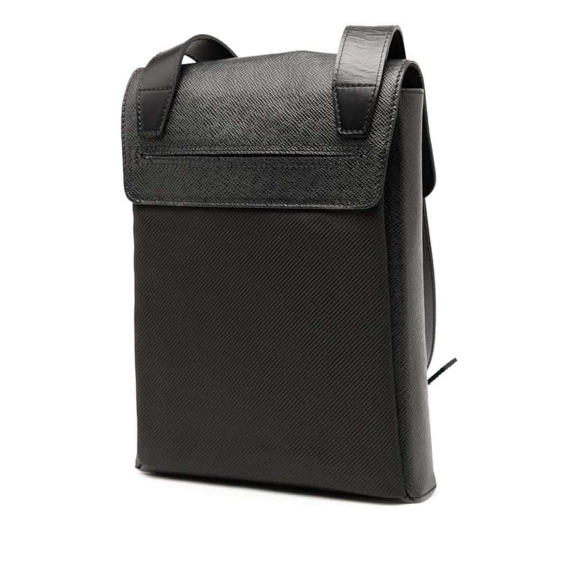 Louis Vuitton Taiga Saratov PM Black Leather Good condition - Back View