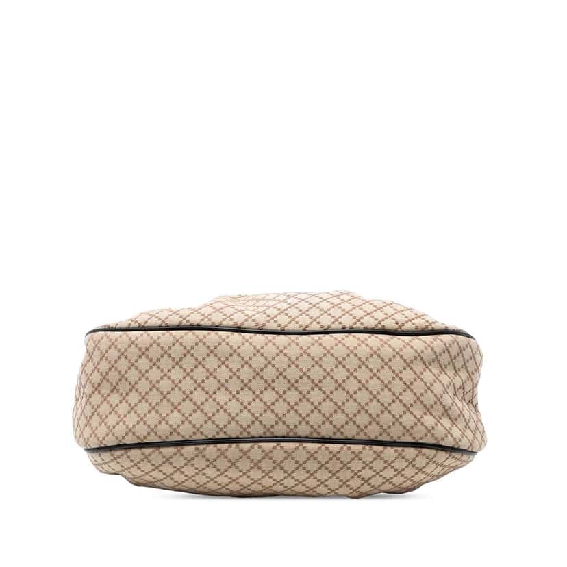Gucci Diamante Canvas Sukey Shoulder Bag Brown Canvas Good condition - Inside View