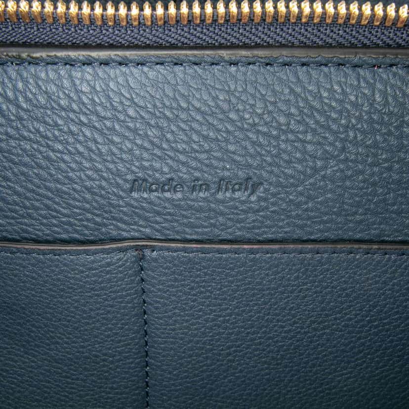 Celine Medium Calfskin Trifold Tote Blue Leather Good condition - Box View