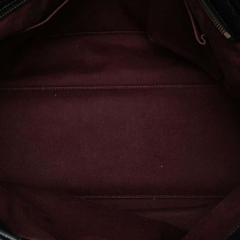 Chanel Large CC Quilted Glazed Caviar Coco Pleats Tote Black Leather Good condition - Model View