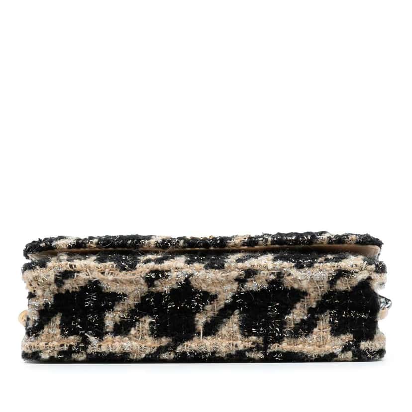 Chanel Houndstooth Tweed 19 Wallet On Chain Brown Tweed Good condition - Inside View