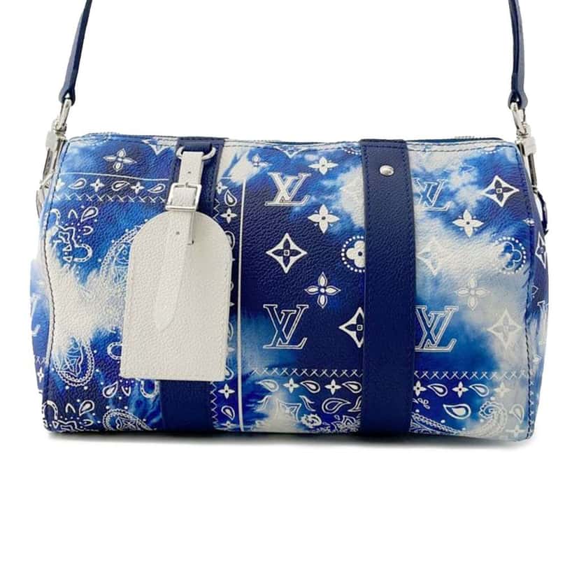 Louis Vuitton Monogram Bandana City Keepall Blue Good condition - Front View