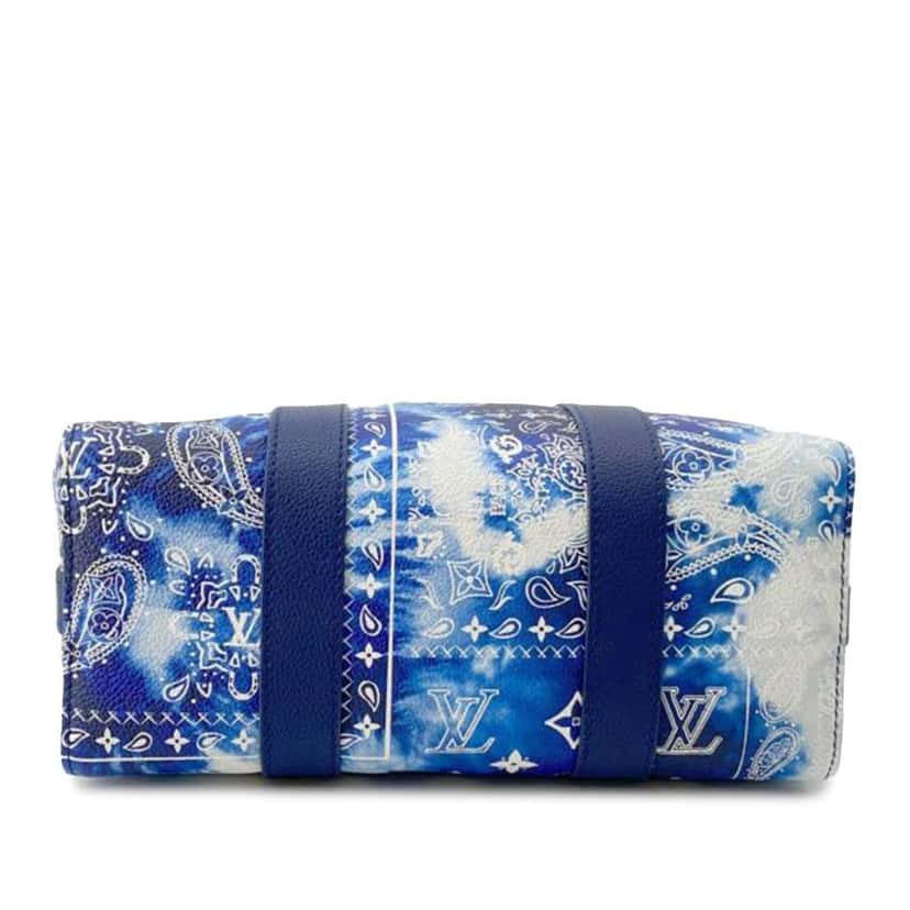 Louis Vuitton Monogram Bandana City Keepall Blue Good condition - Inside View