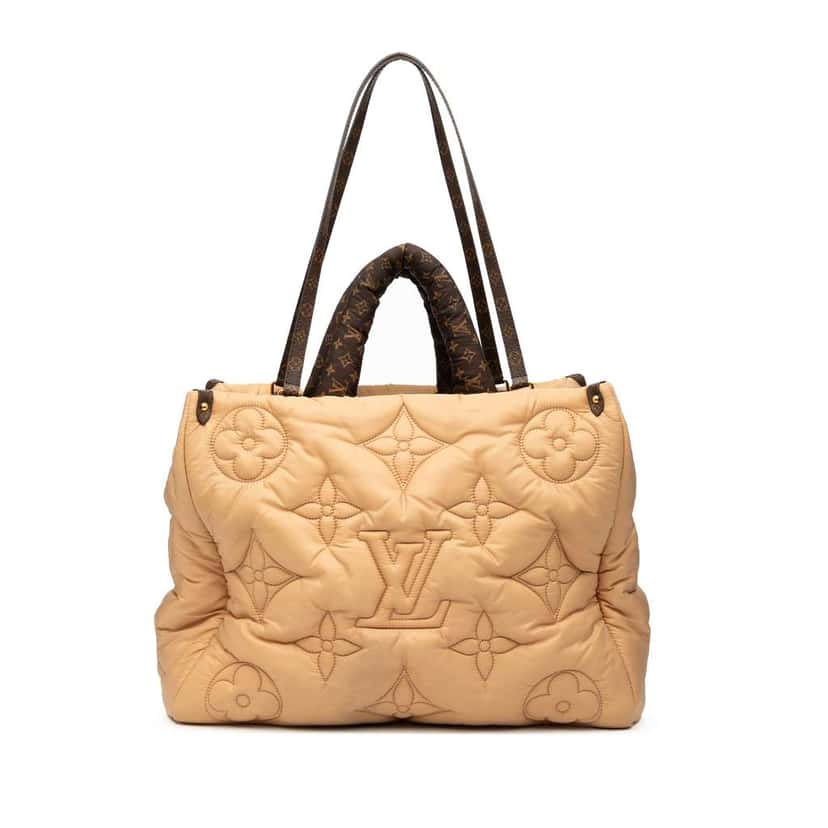 Louis Vuitton Econyl Monogram Pillow OnTheGo GM Brown Good condition - Front View