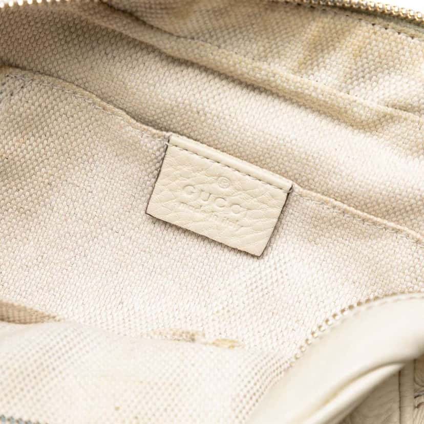 Gucci Leather Soho Disco Crossbody White Leather Good condition - Box View