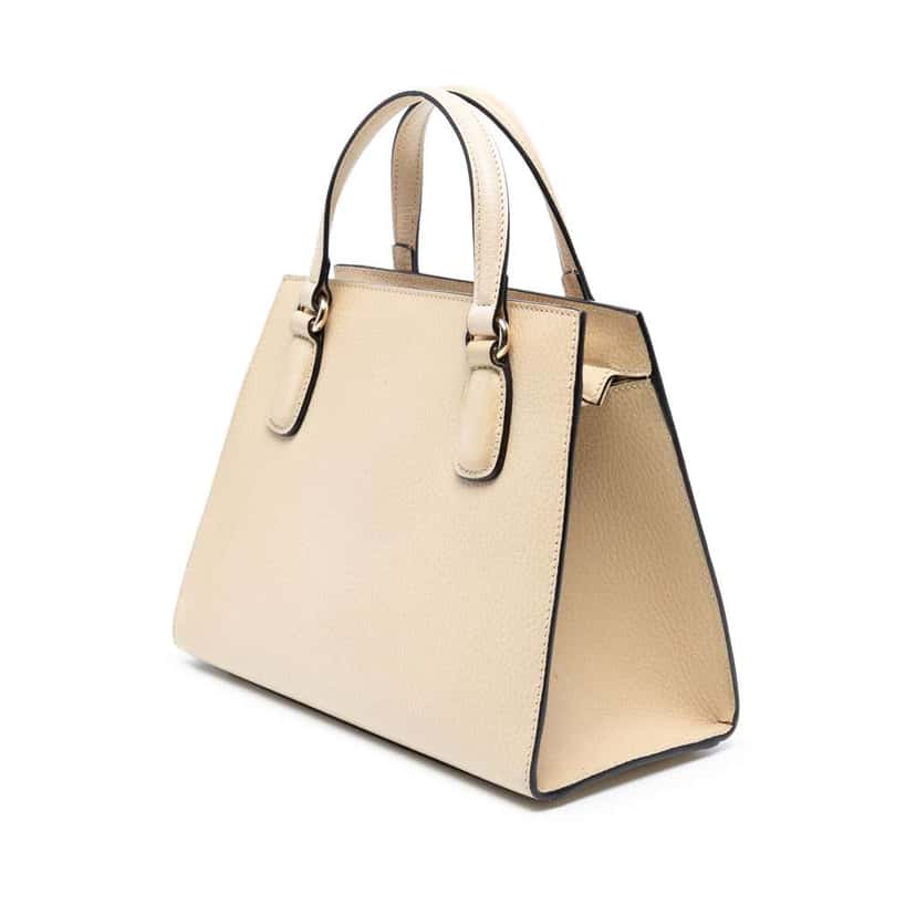 Gucci Medium Dollar Calf Soho Top Handle Convertible Tote Brown Leather Good condition - Back View