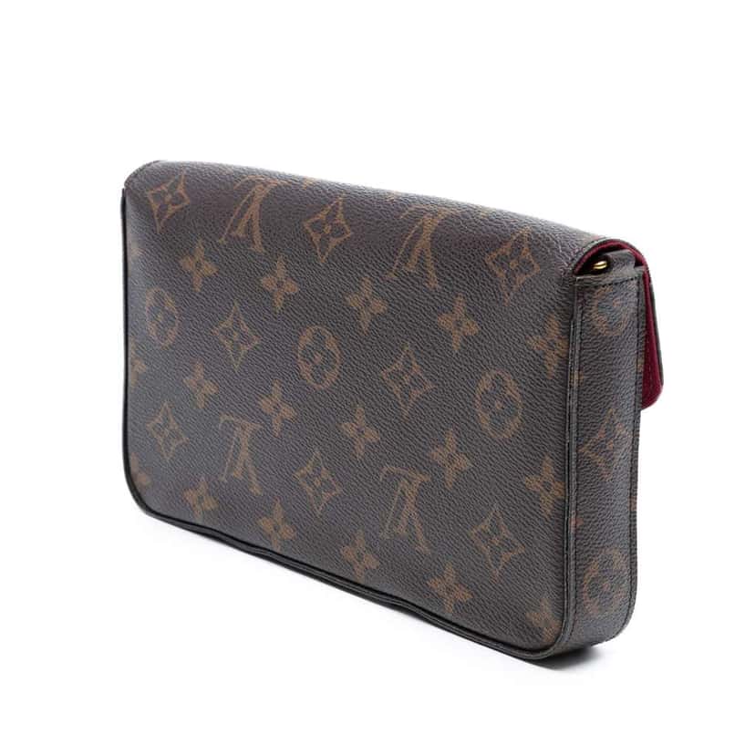 Louis Vuitton Monogram Pochette Felicie Brown Good condition - Back View