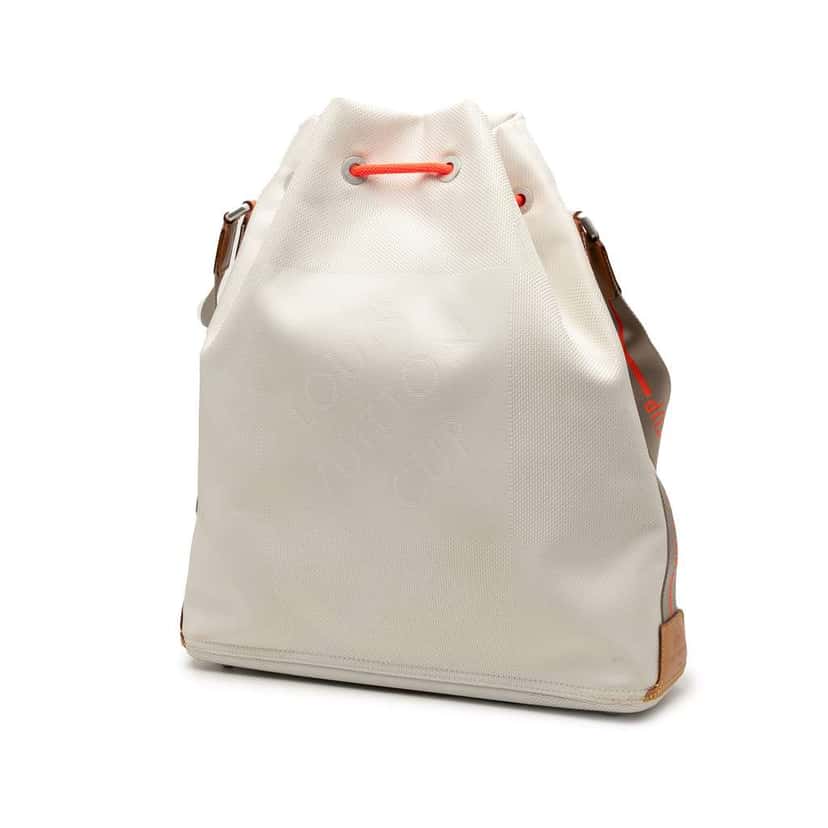 Louis Vuitton Damier Geant LV Cup Volunteer Bag White Canvas Good condition - Back View