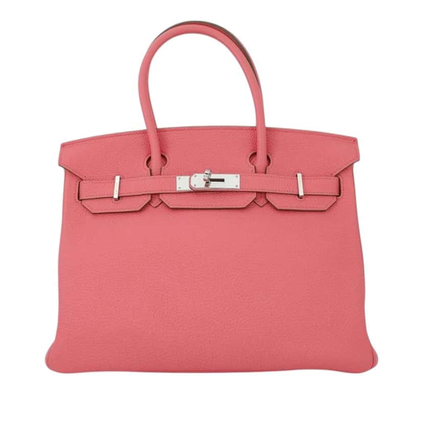 Hermès Togo Birkin Retourne 30 Pink Leather Good condition - Front View